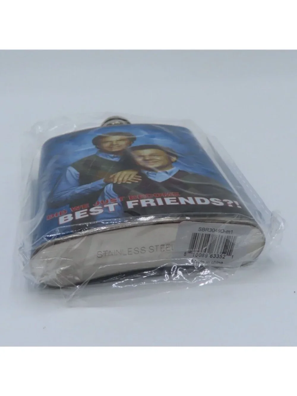Step Brothers Movie Did We Just Become Best Friends 7oz Stainless Flask NEW